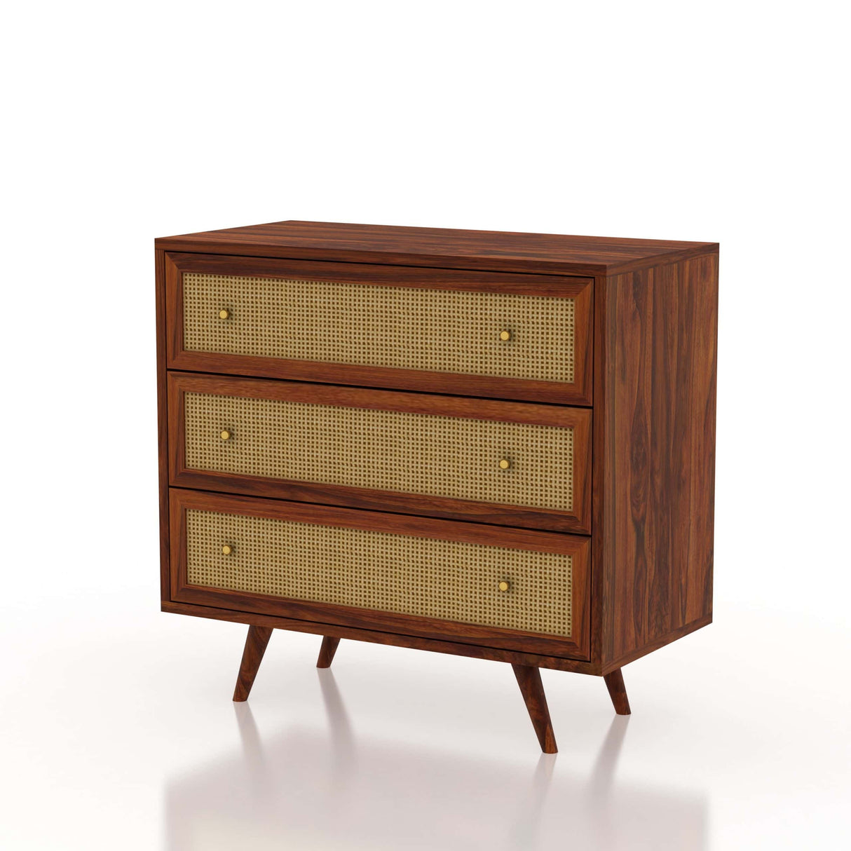 Syrus Solid Sheesham Wood Chest of Drawer - 1 Year Warranty
