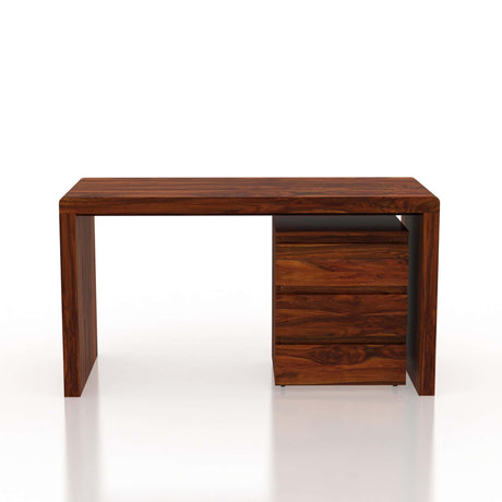 Jeshper Solid Sheesham Wood Study Table With Drawer Unit - 1 Year Warranty