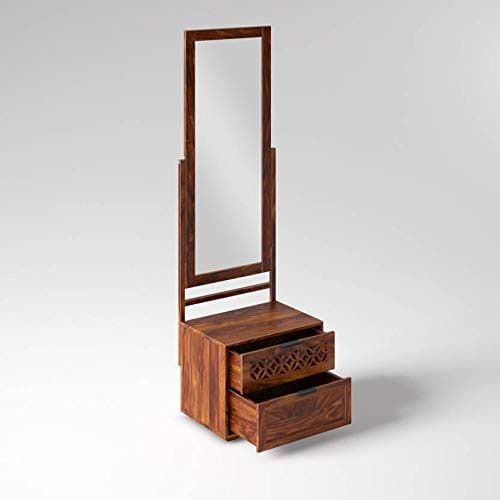 Jodhpur Solid  Sheesham Wood Dresser With Two Drawer - 3 Years Warranty