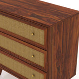 Syrus Solid Sheesham Wood Chest of Drawer - 1 Year Warranty