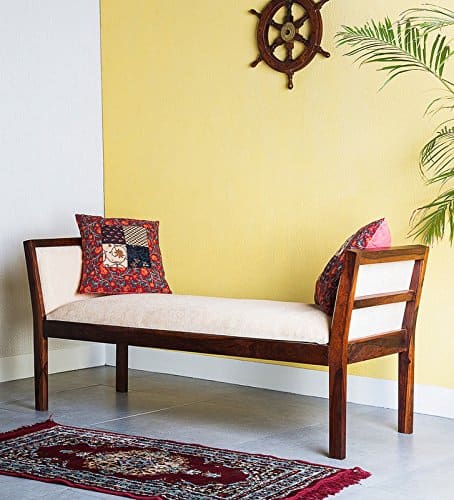 Lyon Solid Sheesham Wood Bench - 3 Years Warranty
