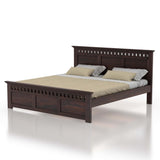 Armania Solid Sheesham Wood Bed Without Storage - 1 Year Warranty