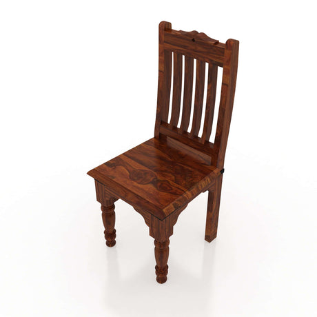 Akon Solid Sheesham Wood Dining Chair - 1 Year Warranty