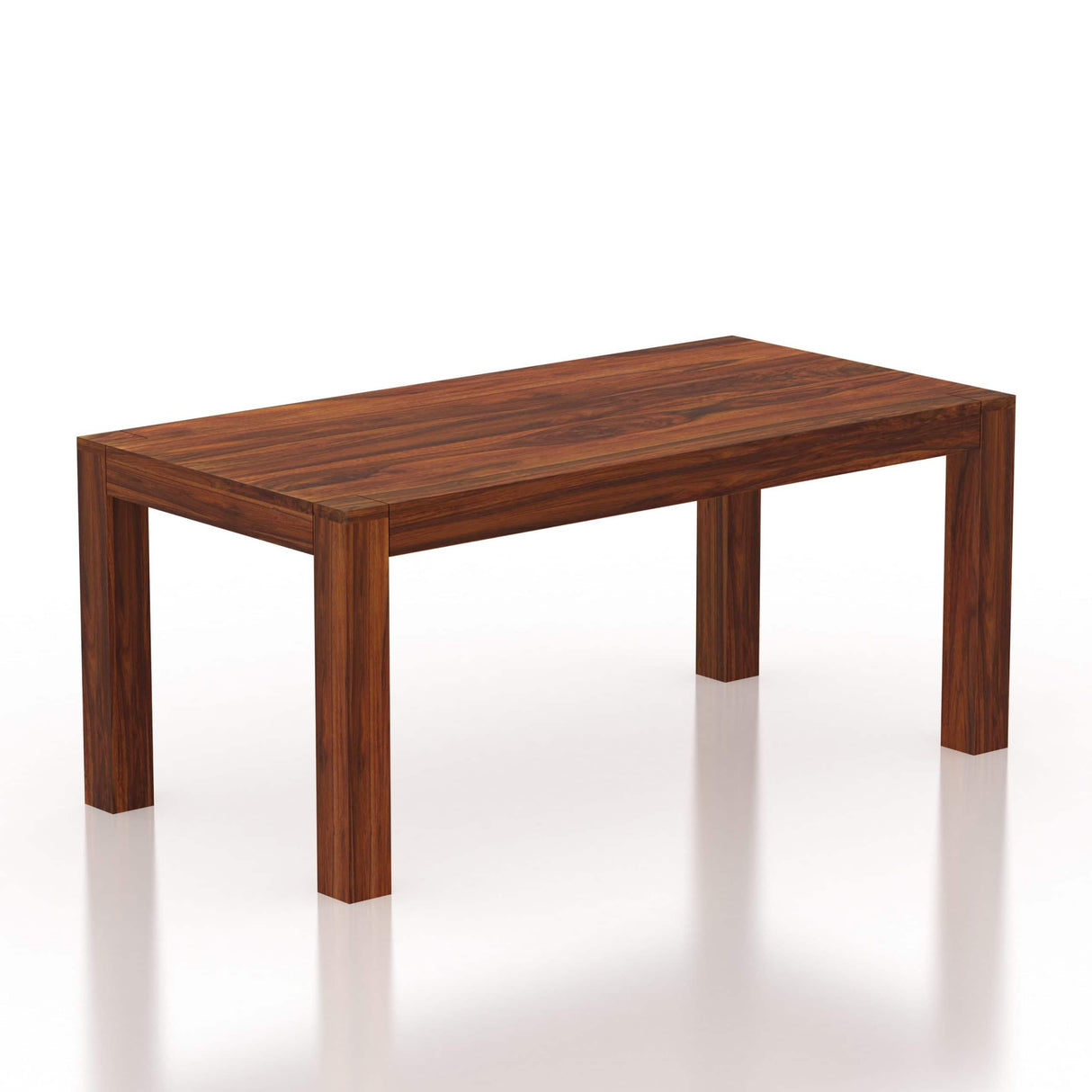 Mayor Solid Sheesham Wood 6 Seater Dining Table - 3 Years Warranty