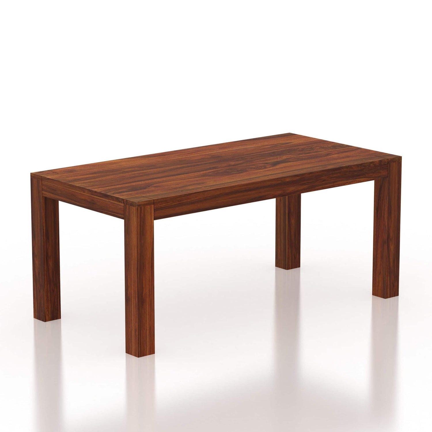 Mayor Solid Sheesham Wood 6 Seater Dining Table - 3 Years Warranty