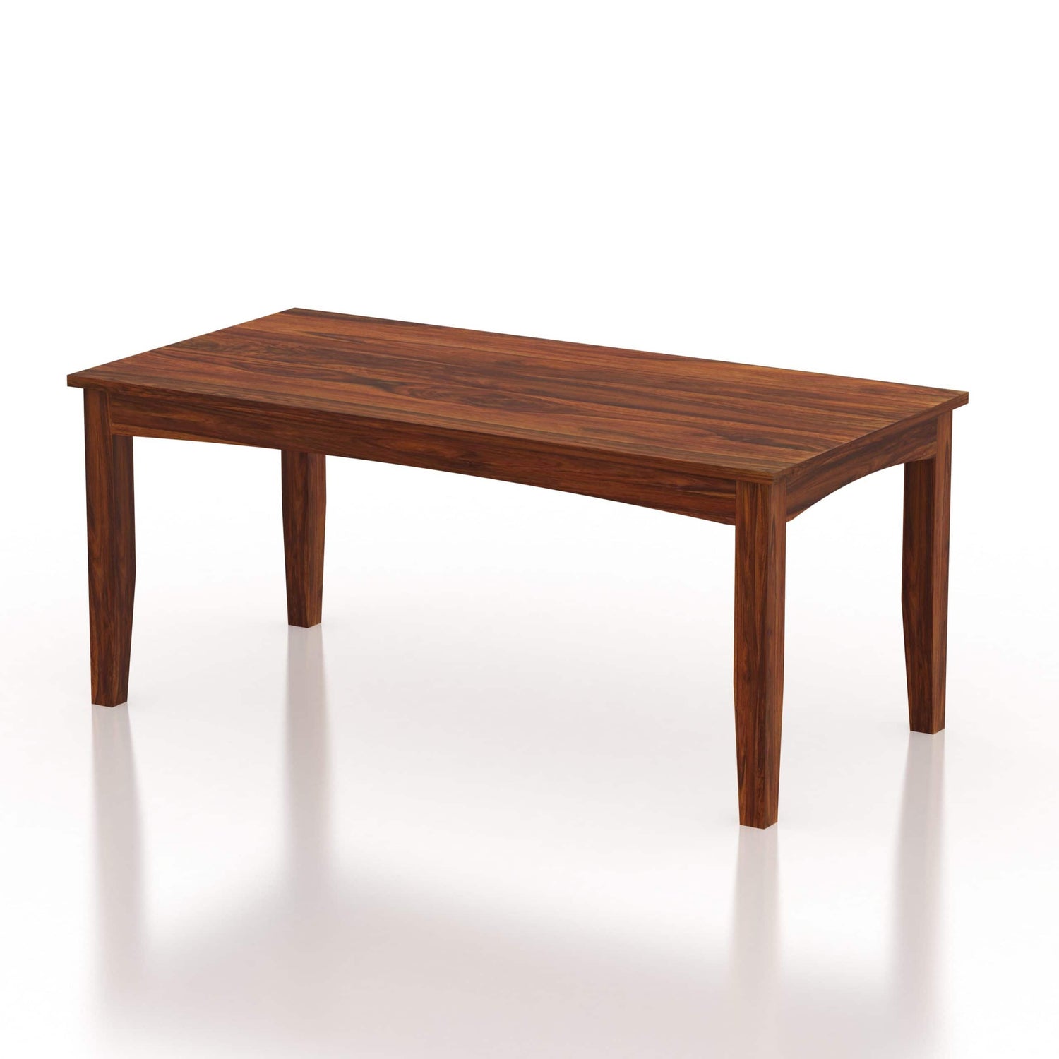 Crown Solid Sheesham Wood 6 Seater Dining Table - 3 Years Warranty