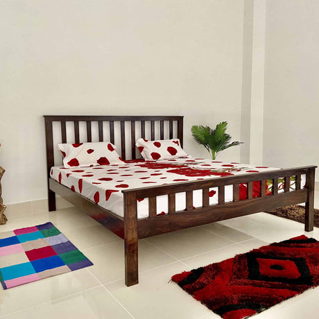 Cairo Solid Sheesham Wood Bed - 1 Year Warranty