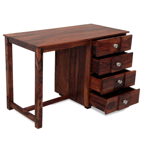 Fischer Solid Sheesham Wood Study Table With Storage