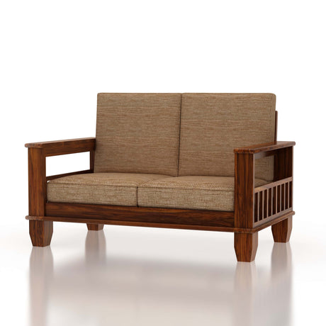 Maharaja Solid Sheesham Wood 2 Seater Sofa - 1 Year Warranty