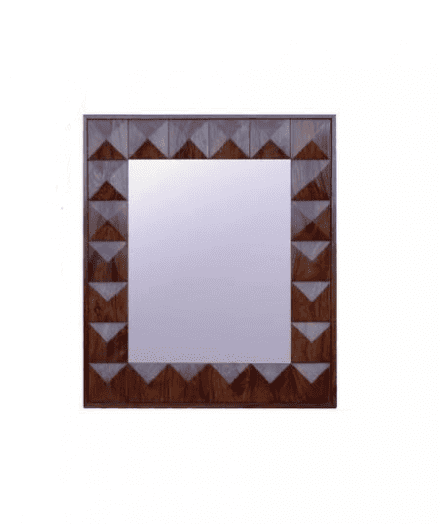 Oslo Solid Sheesham Wood Mirror Frame - Natural Finish - 3 Years Warranty