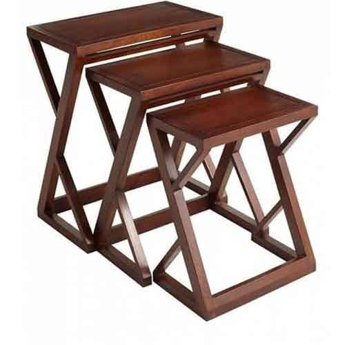 Mercy  Solid Sheesham Wood Nest of Stools - 3 Years Warranty