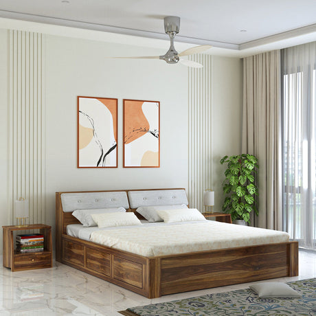 Wooden Box Storage Bed