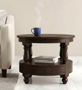 Jodhpur Solid Sheesham Wood End Table - 3 Years Warranty
