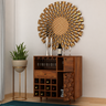 Raj Solid Sheesham Wood Bar Cabinet - 3 Year Warrranty