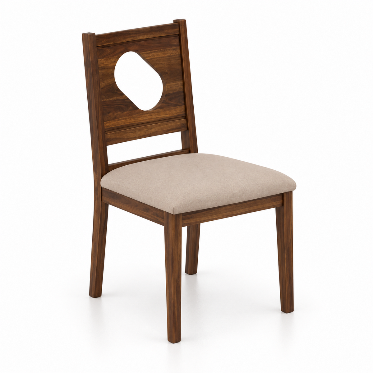 RAFEL Solid Sheesham Wood Office/Study/Dining Chair - 3 Years Warranty