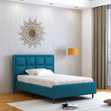 Roman Single Size Upholstered Bed 4 Feet Without Storage-3 Year Warranty(LUXE EDTION)