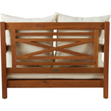 Armania Solid Sheesham Wood 2 Seater Lounge Sofa - 3 Years Warranty