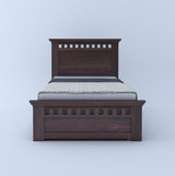 Armania Solid Sheesham Wood Single Trundle Bed With Storage - 3 Years Warranty