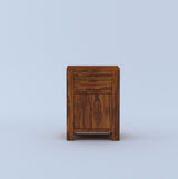 Akon Solid Sheesham Wood Bedside With Drawer and Door Storage - 3 Years Warranty