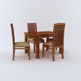 Armania Solid Sheesham Wood 4 Seater Dining Table Set - 3 Years Warranty