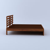 Strap Solid Sheesham Wood Bed With Two Drawer Storage - 3 Years Warranty