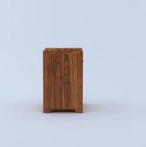 Trace Solid Sheesham Wood Bedside With Drawer and Door Storage - 3 Years Warranty