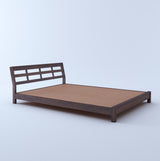 LATIN New Low Height Solid Sheesham Wood Bed Without Storage - 3 Years Warranty