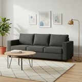 GOA Three Seater Upholstered Sofa Velvet - 3 Years Warranty