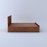 Armania Solid Sheesham Wood Hydraulic Storage Bed - 3 Years Warranty