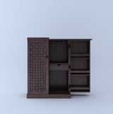 Hawser Solid Sheesham Wood Bar Cabinet - 3 Years Warranty