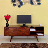 Ronny Solid Sheesham Wood TV Unit - 3 Years Warranty