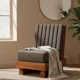 RONNY Solid Sheesham Wood Single Seater Sofa - 3 Year Warranty (LUXE EDITION)