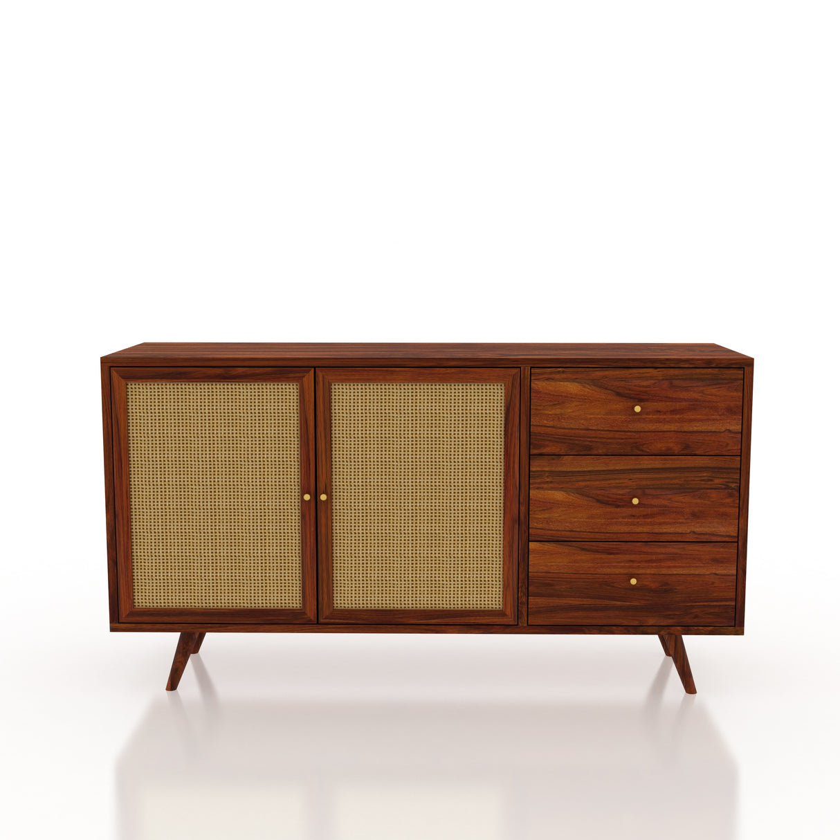 Syrus Solid Sheesham Wood Sideboard -  3 Years Warranty