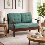 RAYON Solid Sheesham Wood 2 Seater Sofa - 3 Year Warranty (LUXE EDITION)