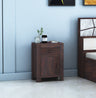 Akon Solid Sheesham Wood Bedside With Drawer and Door Storage - 3 Years Warranty