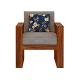 Euro Solid Sheesham Wood Single Seater Sofa - 3 Years Warranty
