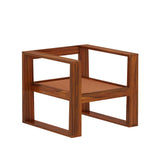 Euro Solid Sheesham Wood Single Seater Sofa - 3 Years Warranty