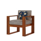 Euro Solid Sheesham Wood Single Seater Sofa - 3 Years Warranty