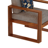 Euro Solid Sheesham Wood Single Seater Sofa - 3 Years Warranty