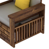 Italian Solid Sheesham Wood Single Seater Sofa - 3 Years Warranty