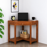 Swiss Solid Sheesham Wood Study Table With Storage - 3 Years Warranty