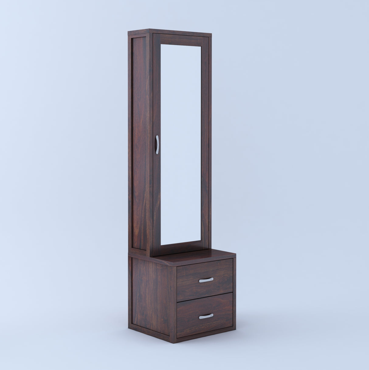 Cairo Solid Sheesham Wood Dressing Table with Cabinet - 3 Years Warranty