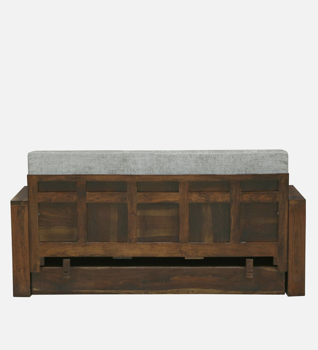 Scott Solid Sheesham Wood 3 Seater Sofa Cum Bed with Headboard Design - 3 Years Warranty