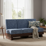 RONNY Solid Sheesham Wood 3 Seater Sofa - 3 Year Warranty (LUXE EDITION)