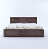 Raj Solid Sheesham Wood Full Box Storage Bed - 3 Years Warranty