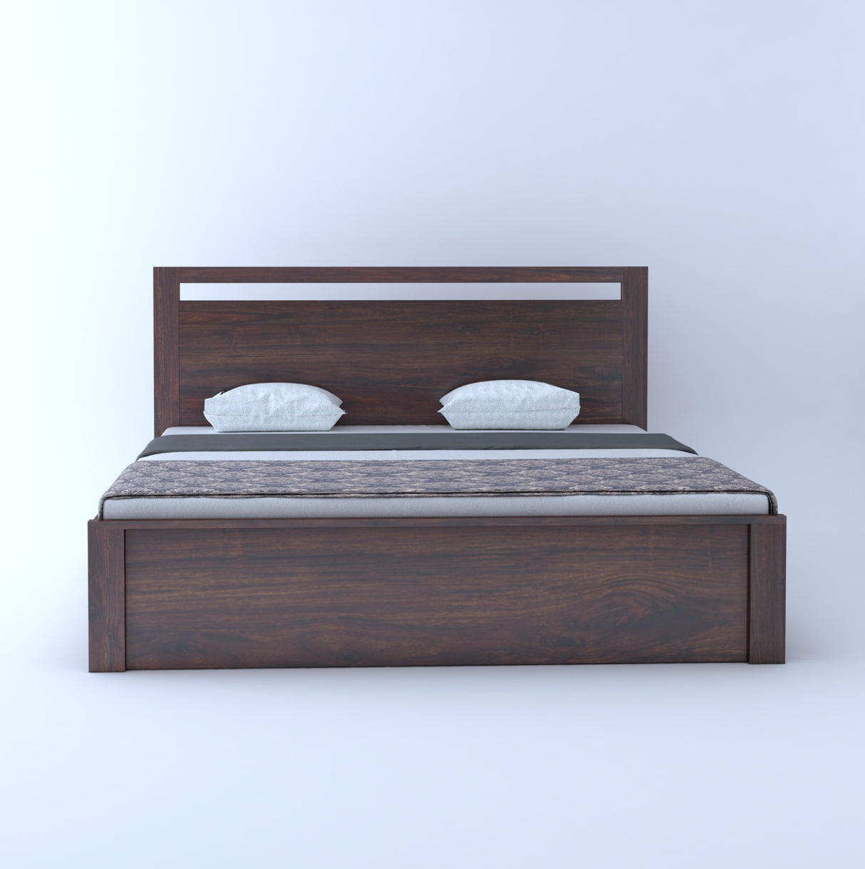 Jaipur Solid Sheesham Wood Box Storage Bed - 3 years Warranty
