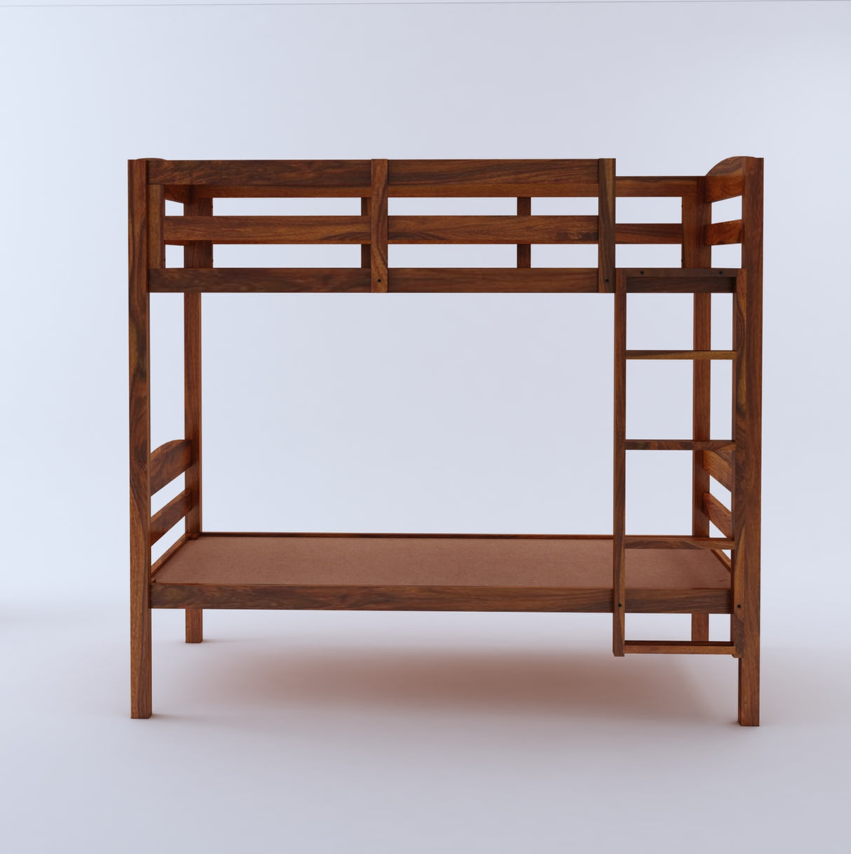 KATY Solid Sheesham Wood Bunk Bed Without Storage - 3 Years Warranty