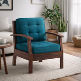 RAYON Solid Sheesham Wood Single Seater Sofa - 3 Year Warranty (LUXE EDITION)