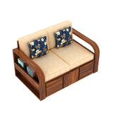 Scott Solid Sheesham Wood Two Seater Sofa - 1 Year Warranty