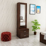 Cairo Solid Sheesham Wood Dressing Table with Cabinet - 3 Years Warranty